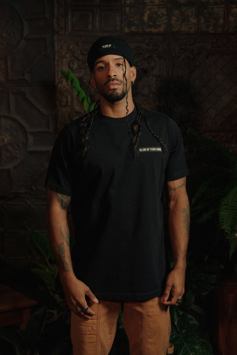 T-Shirt Blow Up Slim Fit Black