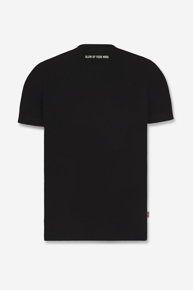T-Shirt Blow Up Slim Fit Black