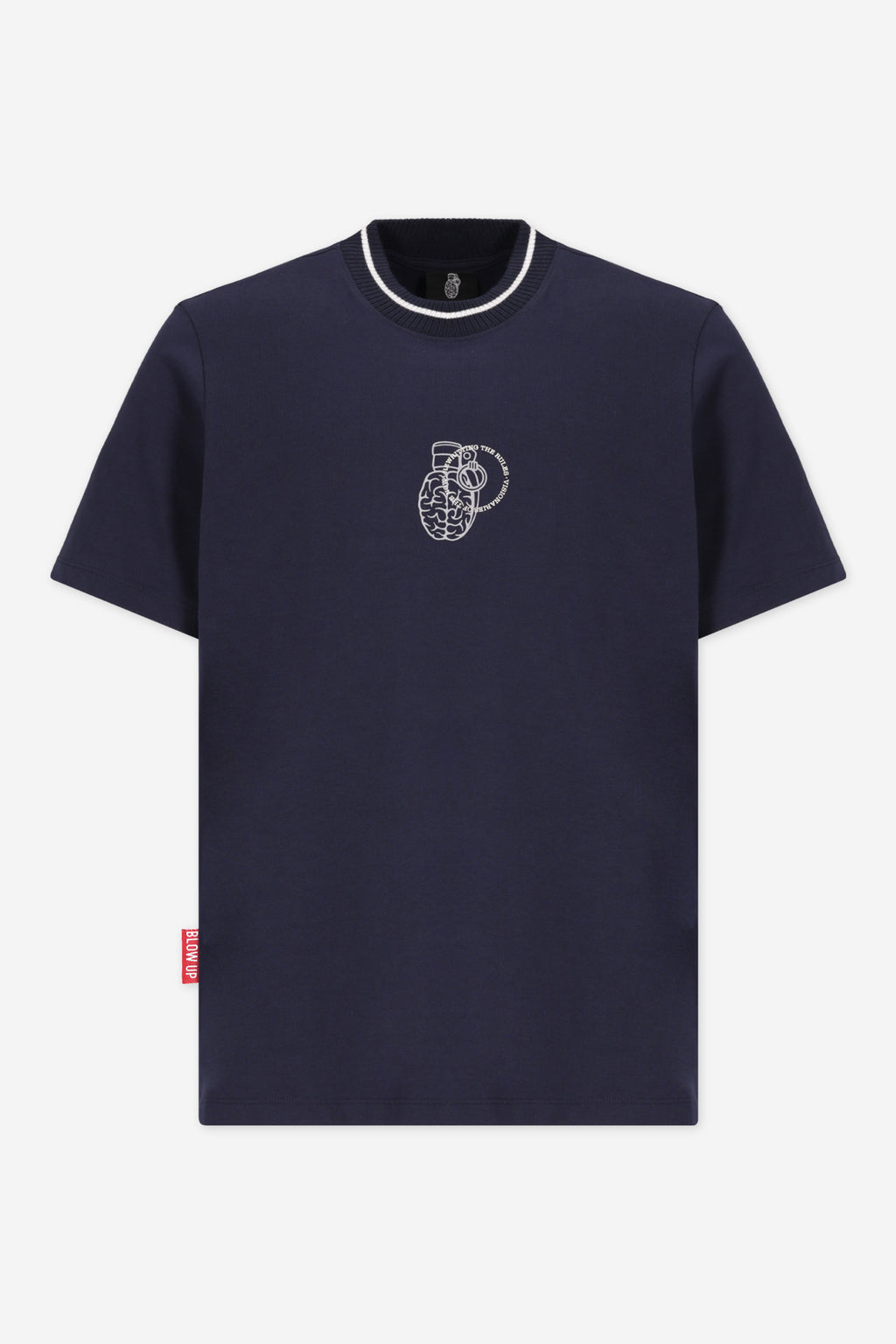 Blow Up T-Shirt Big Granade Slim Fit Blue