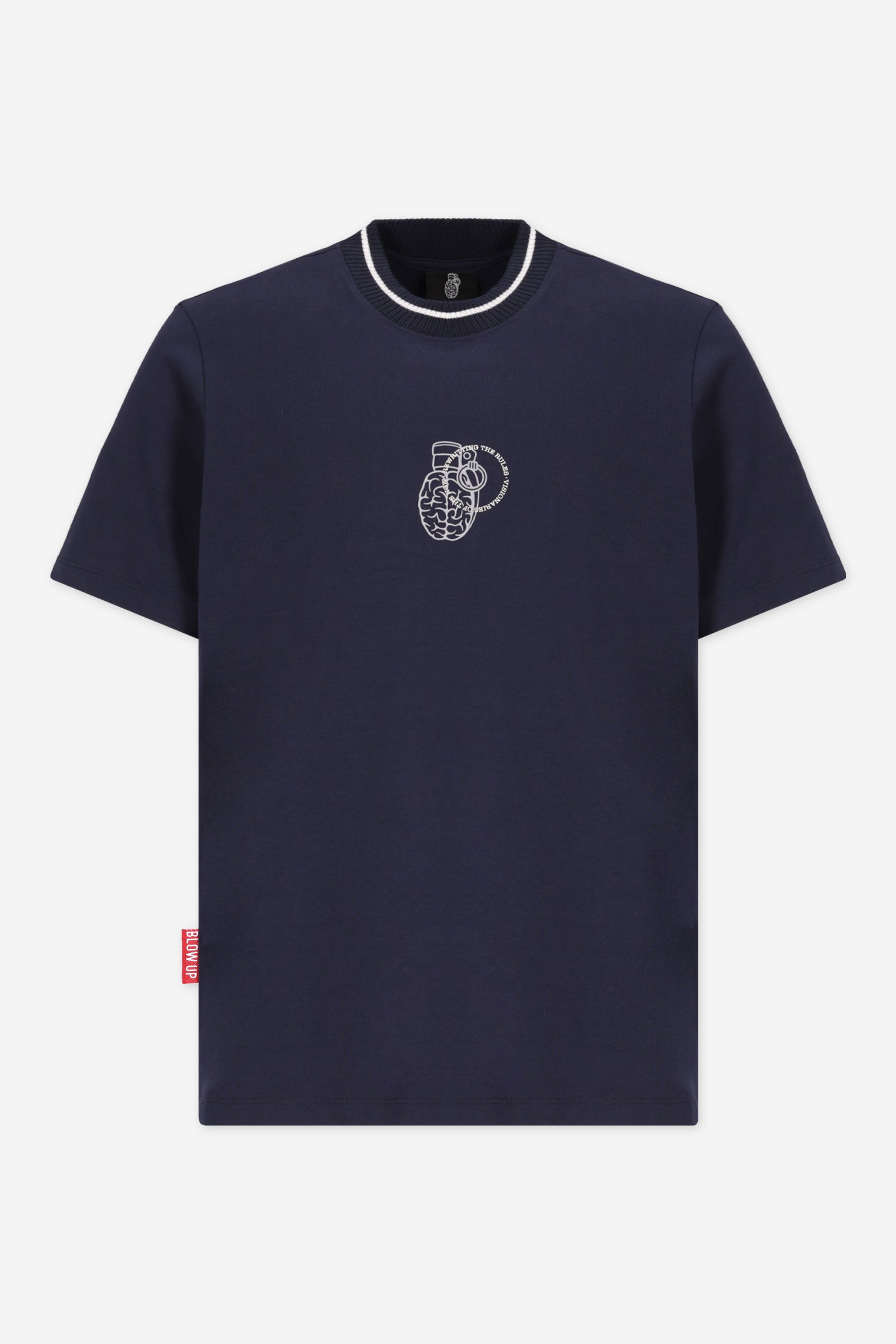 Blow Up T-Shirt Big Granade Slim Fit Blue