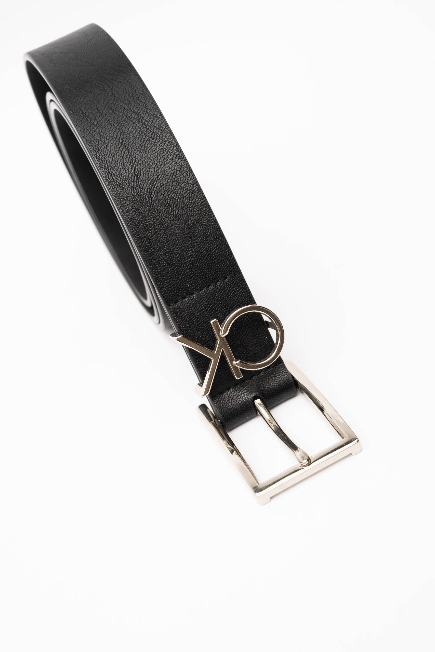 Calvin Klein Correa Mujer Hebilla Plata