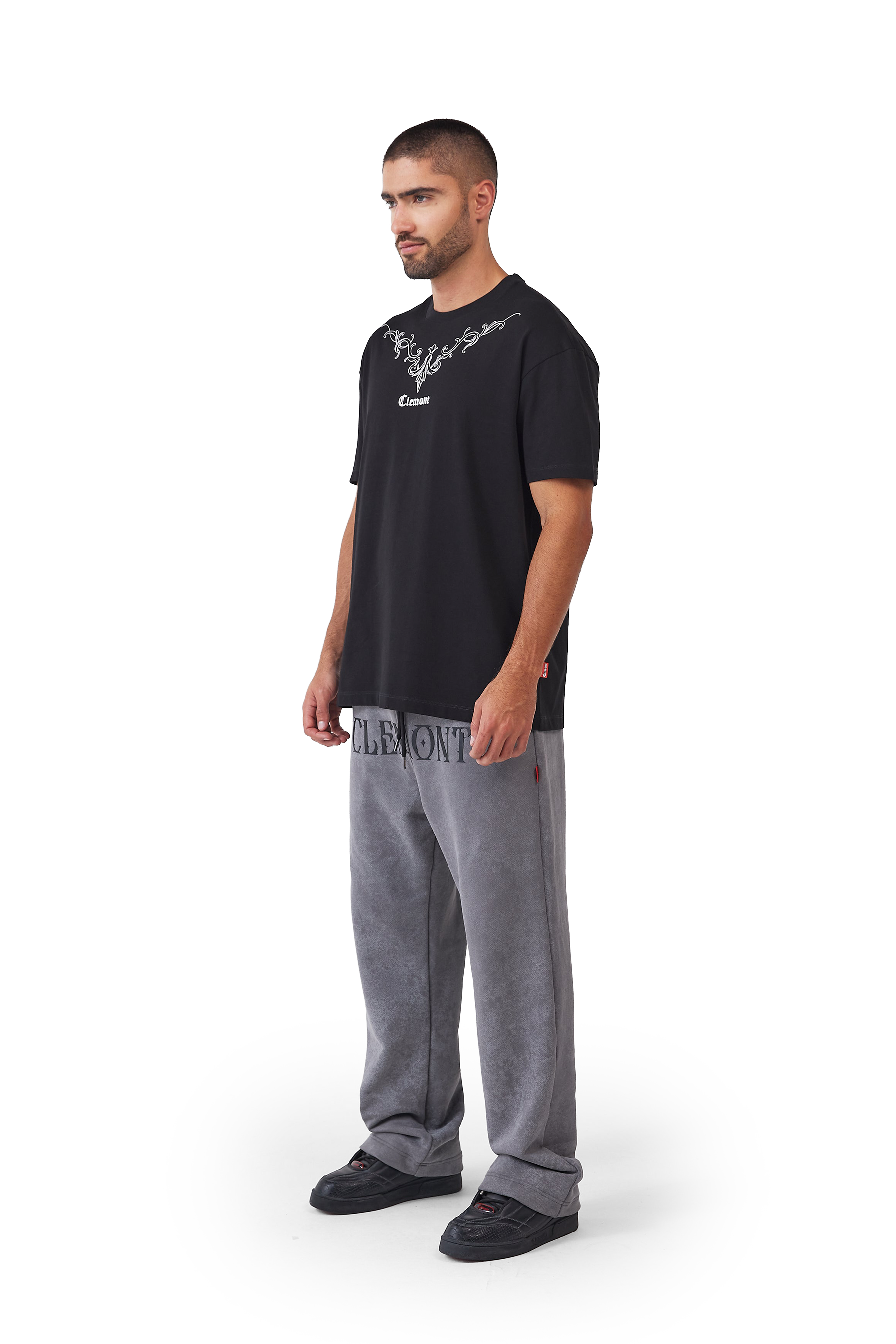 Clemont T-Shirt Ombra Negro