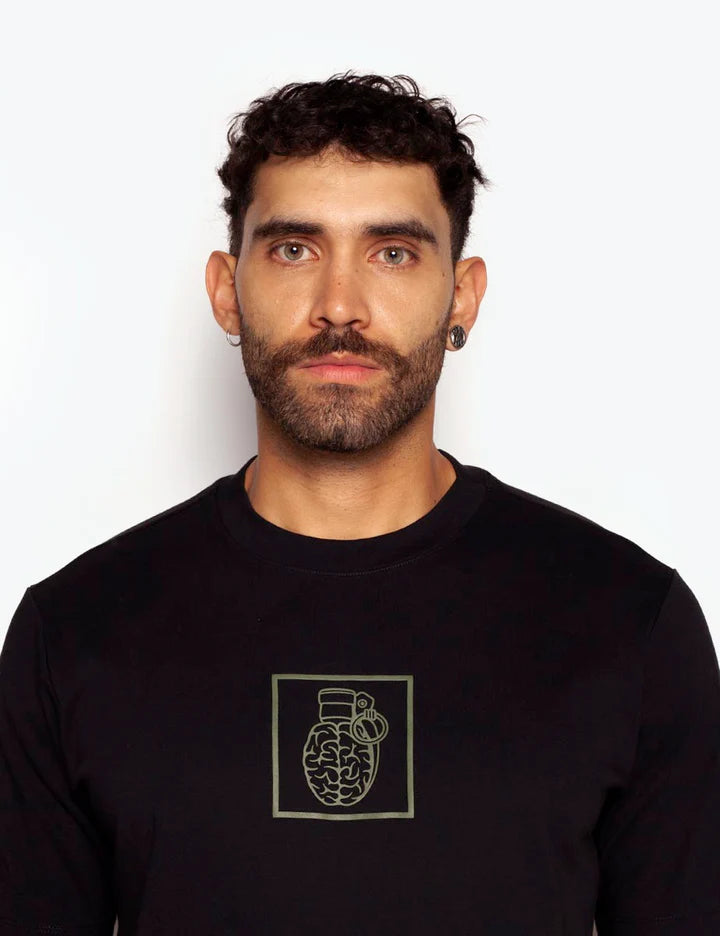 T-Shirt Blow Up Slim Fit Black