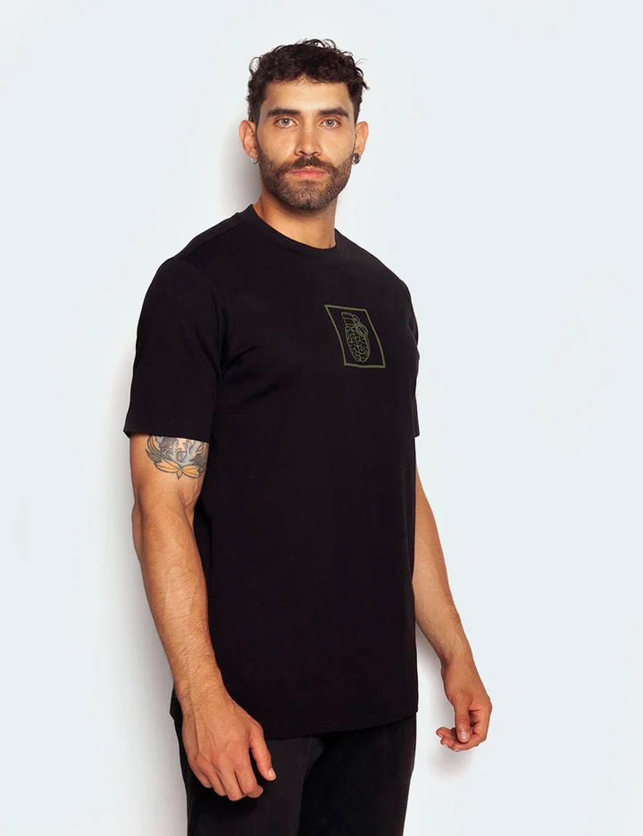 T-Shirt Blow Up Slim Fit Black