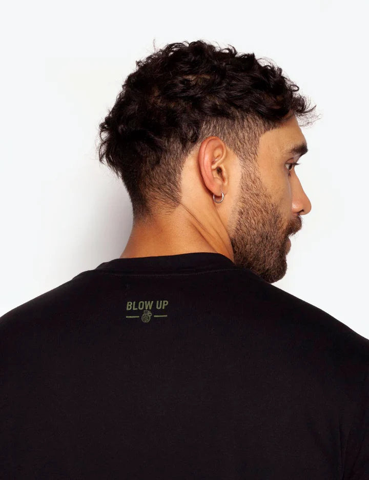 T-Shirt Blow Up Slim Fit Black
