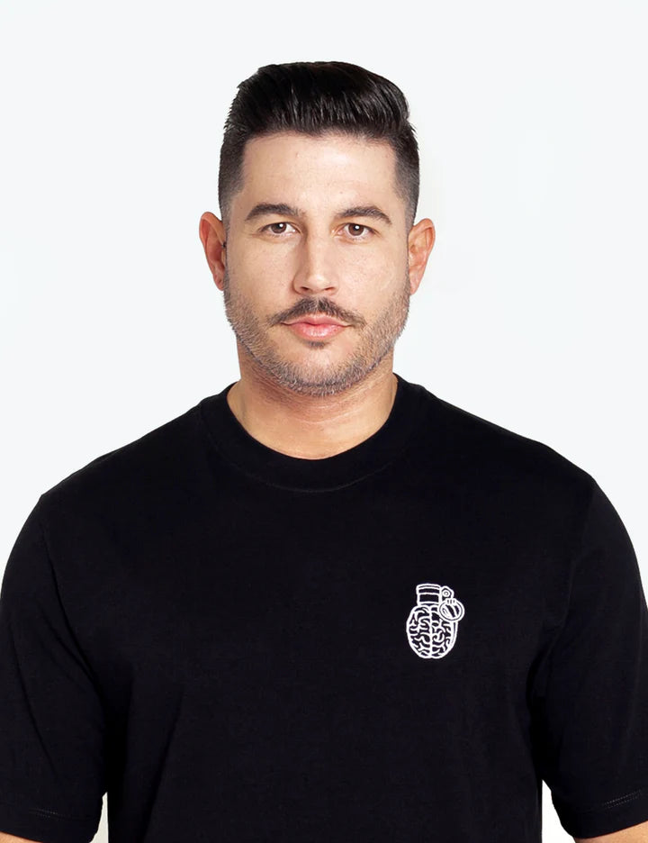 T-Shirt Blow Up Slim Fit Black
