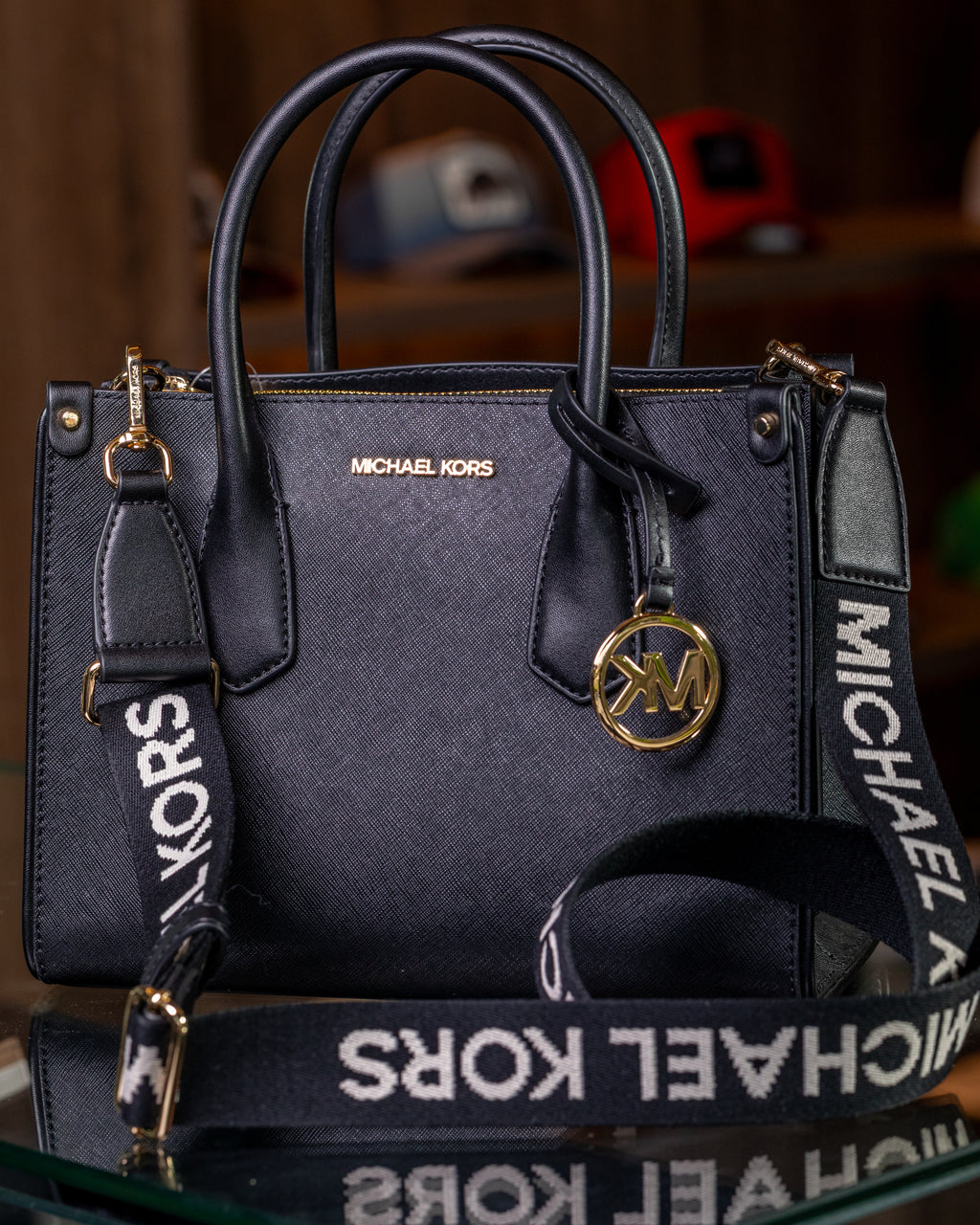 Michael Kors Mk Black Letters Straps