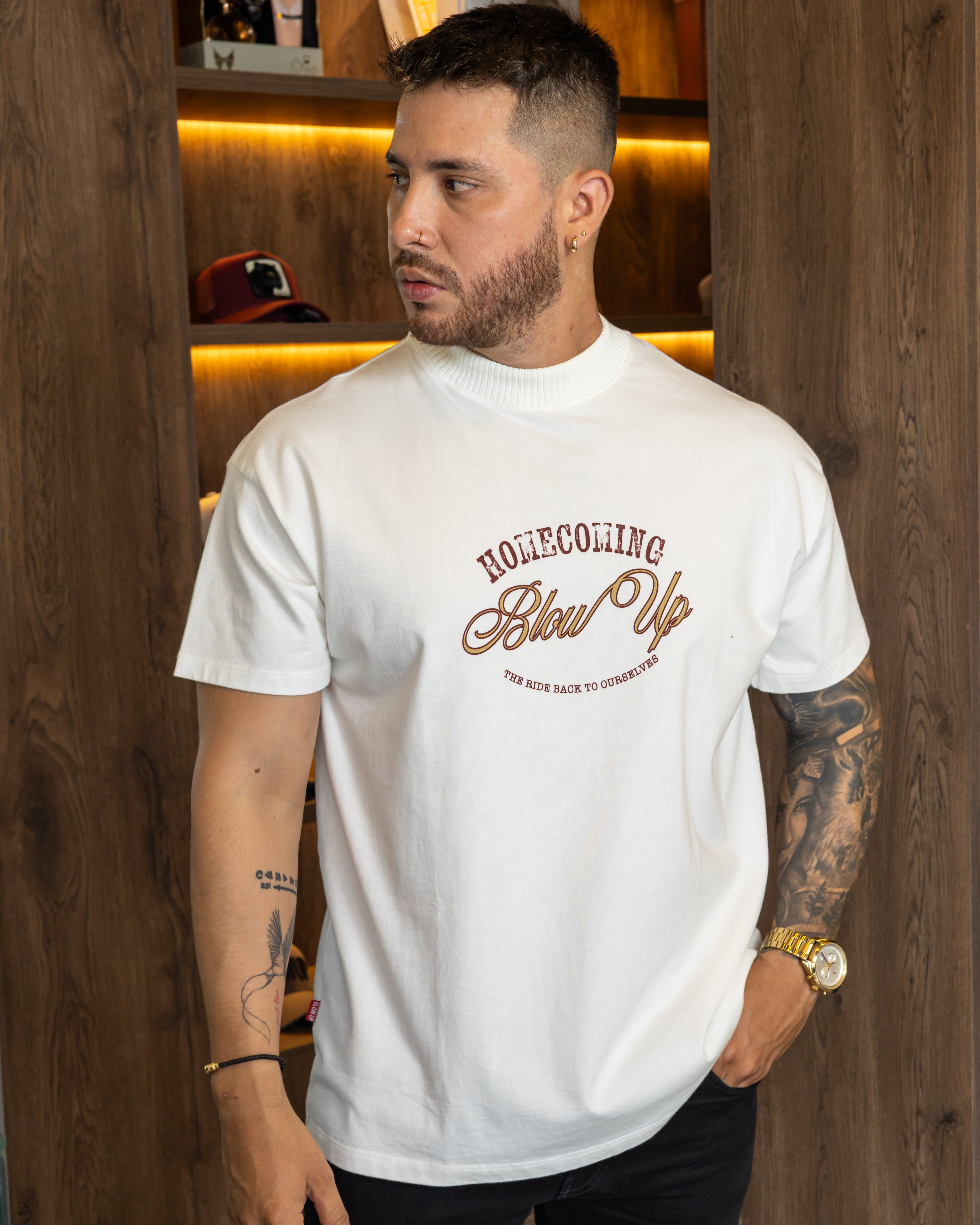 Blow Up T-Shirt The Ride Regular Fit Ivory