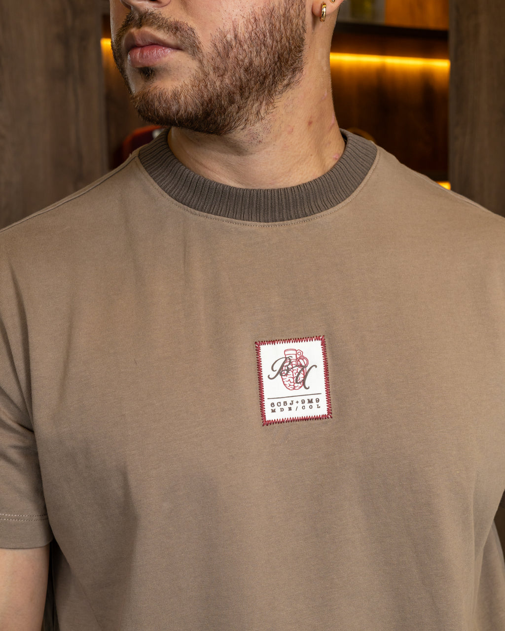 Blow Up T-Shirt Most Wanted Regular Fit Camel