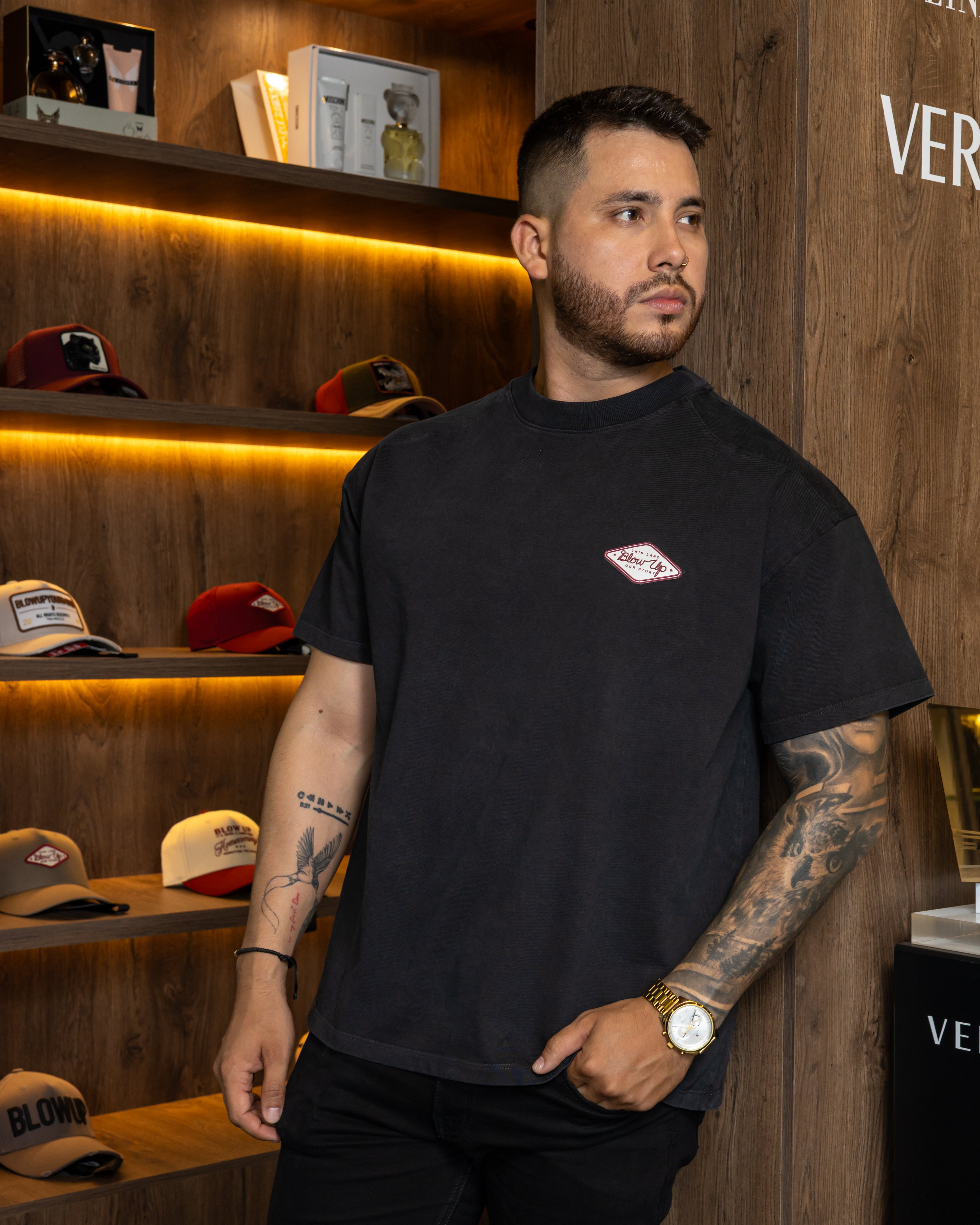 Blow Up T-Shirt Howdy Regular Fit Black