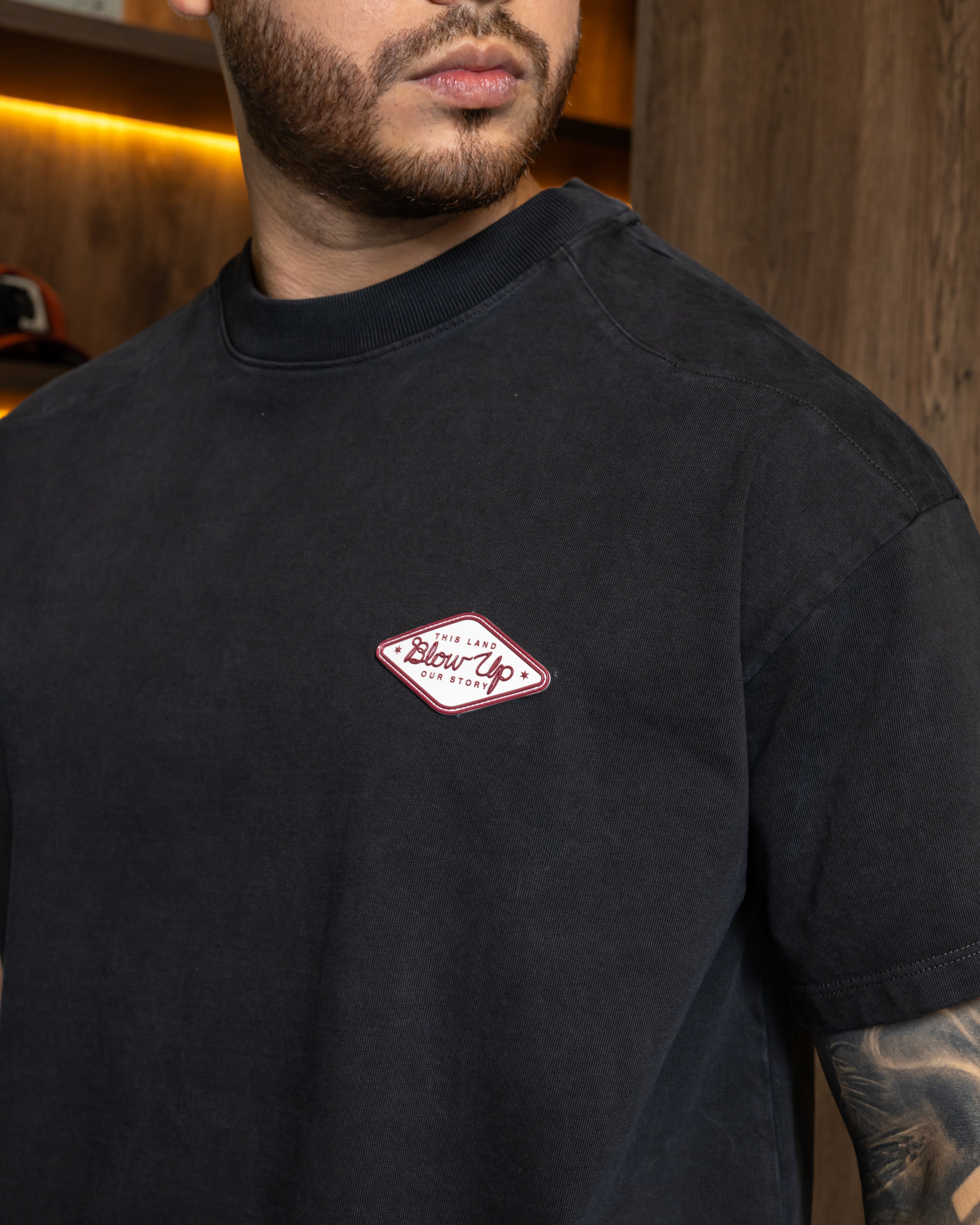 Blow Up T-Shirt Howdy Regular Fit Black