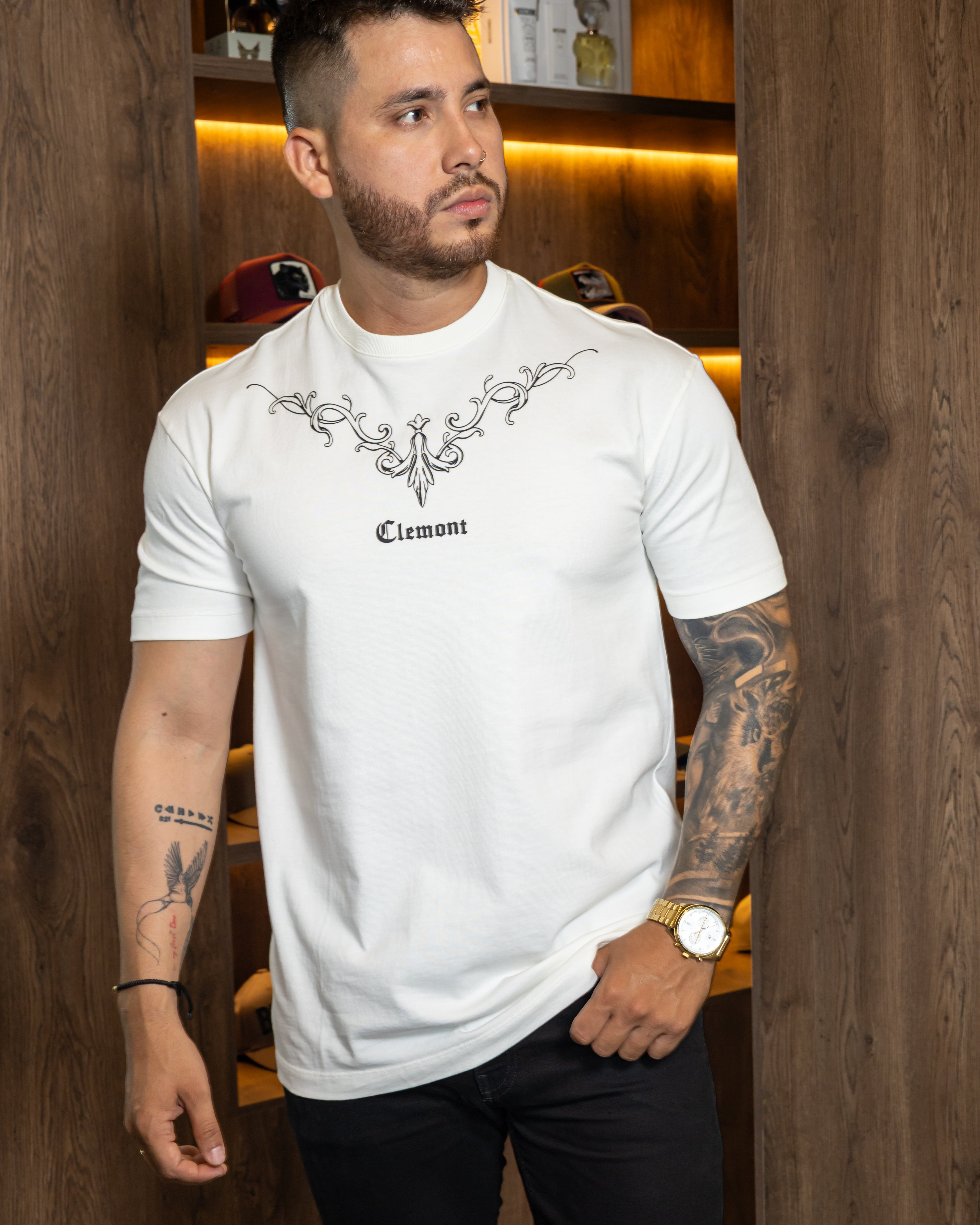 Clemont T-Shirt Ombra Crema