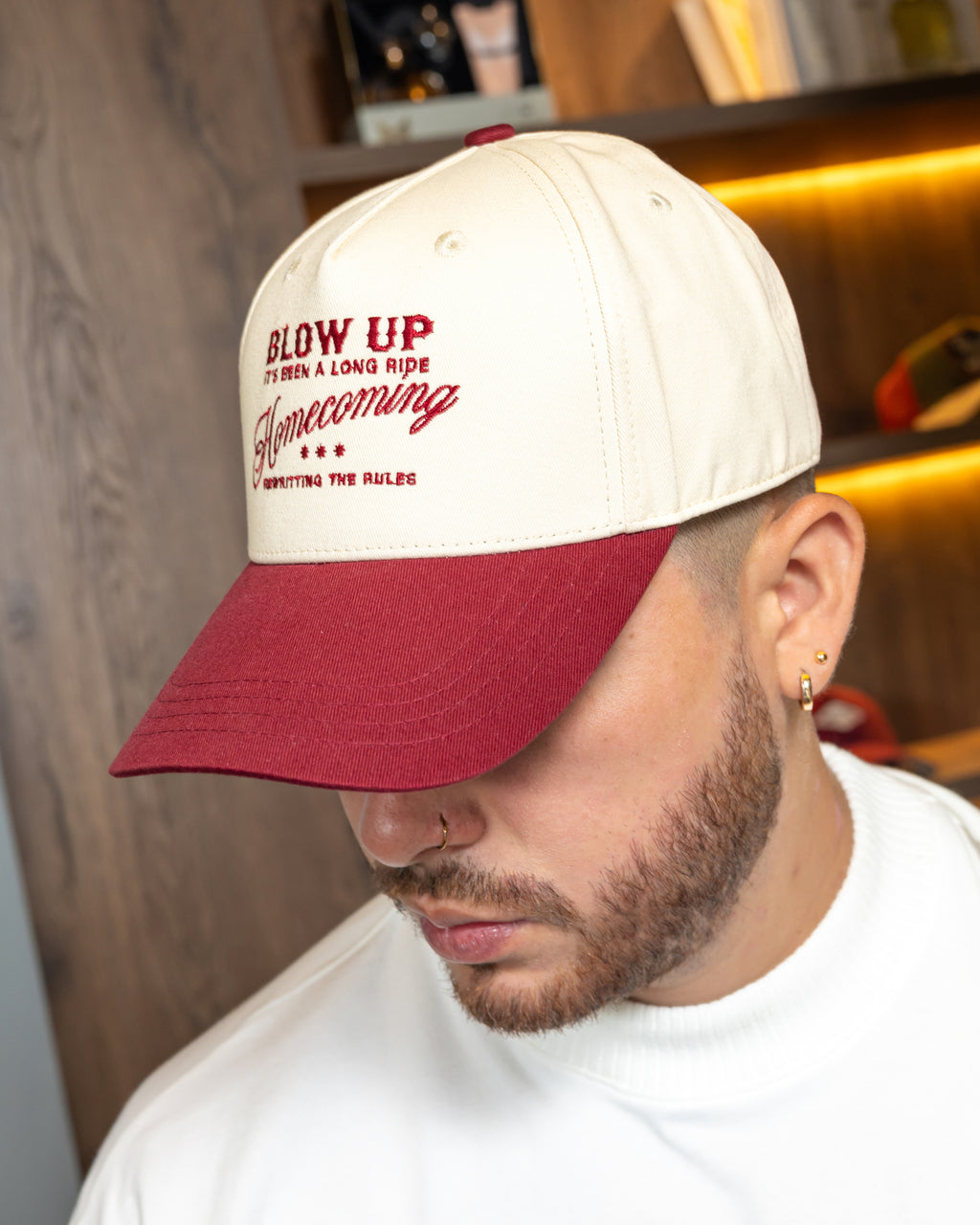 Blow Up Cap Long Ride Ivory