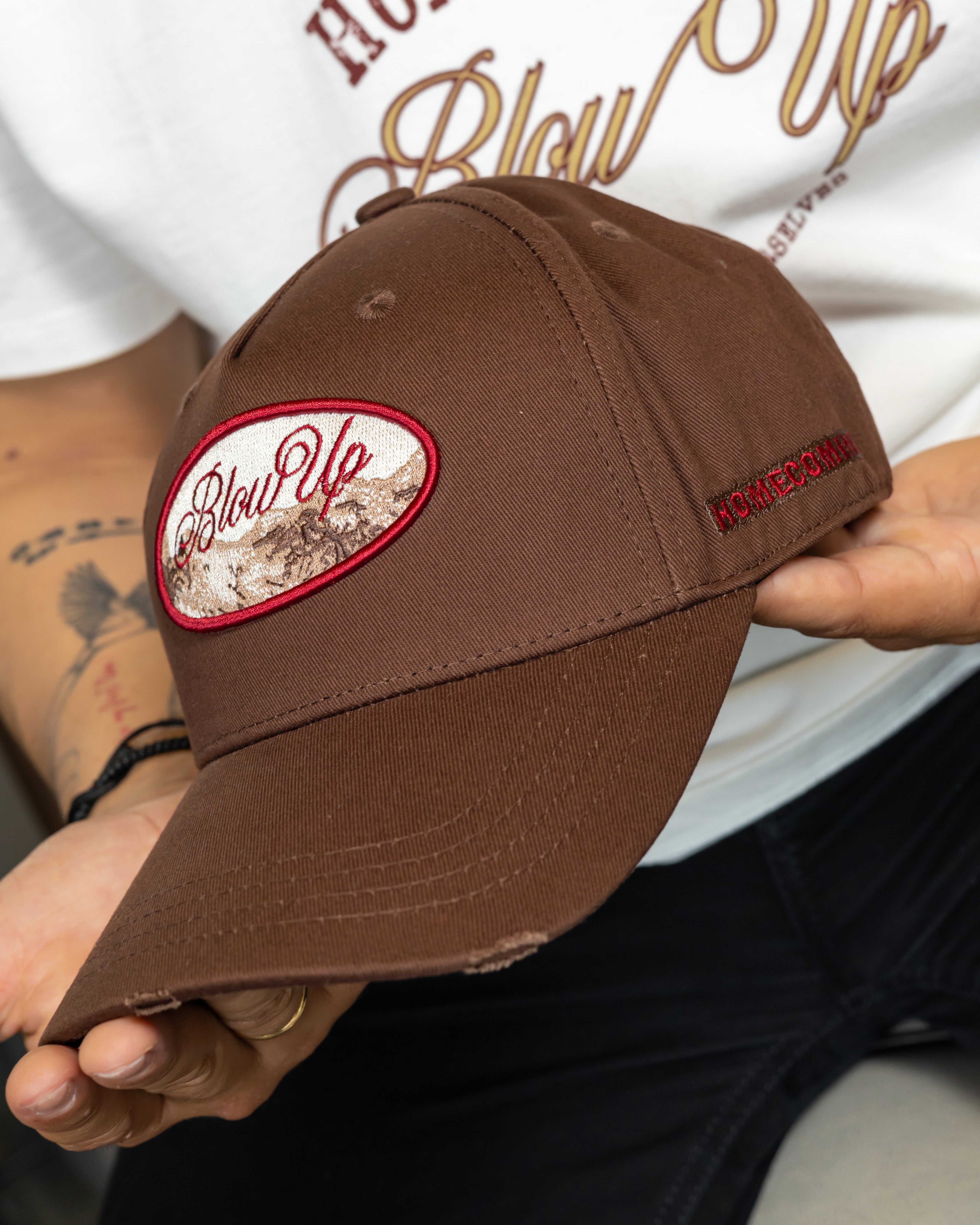 Blow Up Cap High Peaks Camel