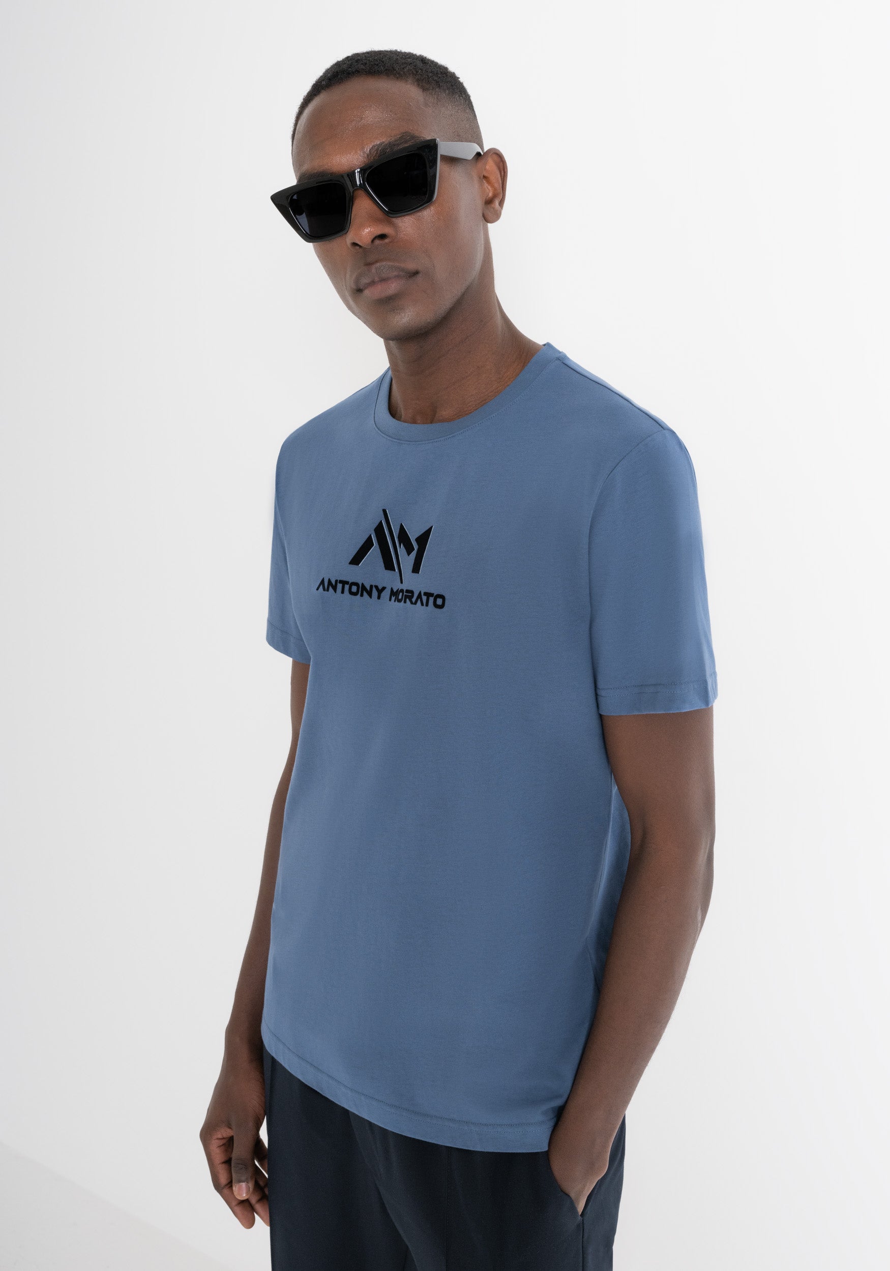 T-Shirt Antony Morato Regular Fit Blue