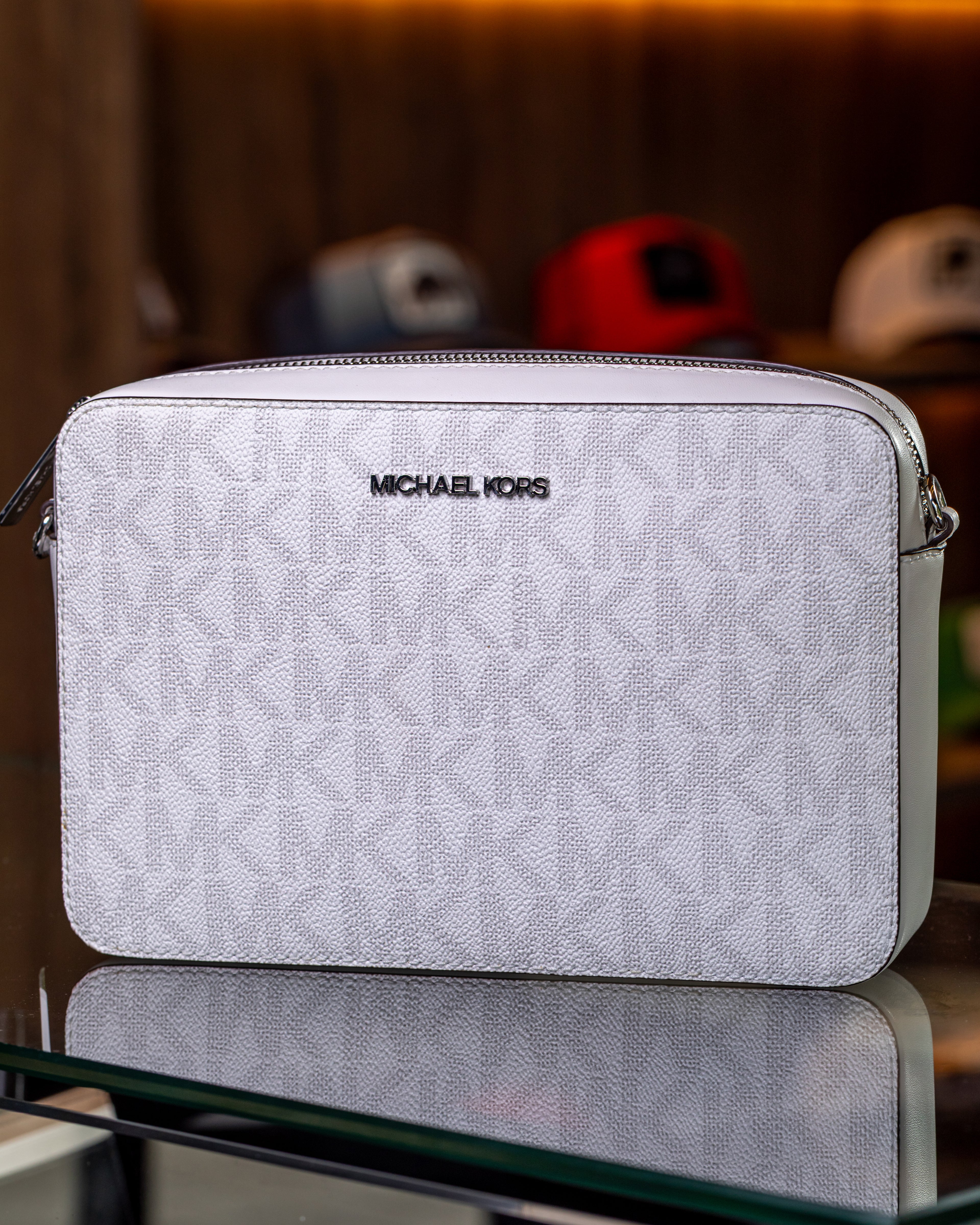 Michael Kors Bolso Mk Jet Set Blanco