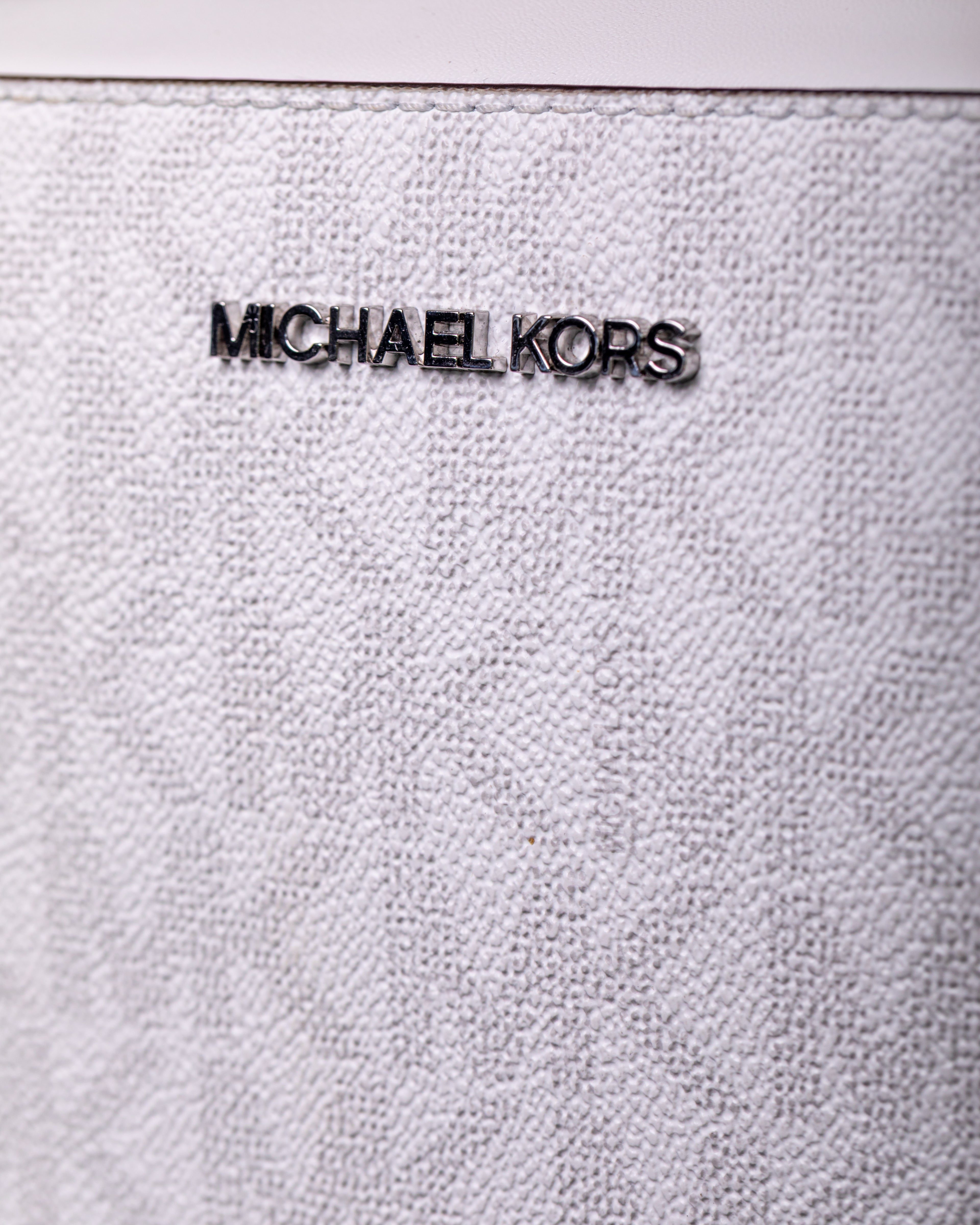 Michael Kors Bolso Mk Jet Set Blanco