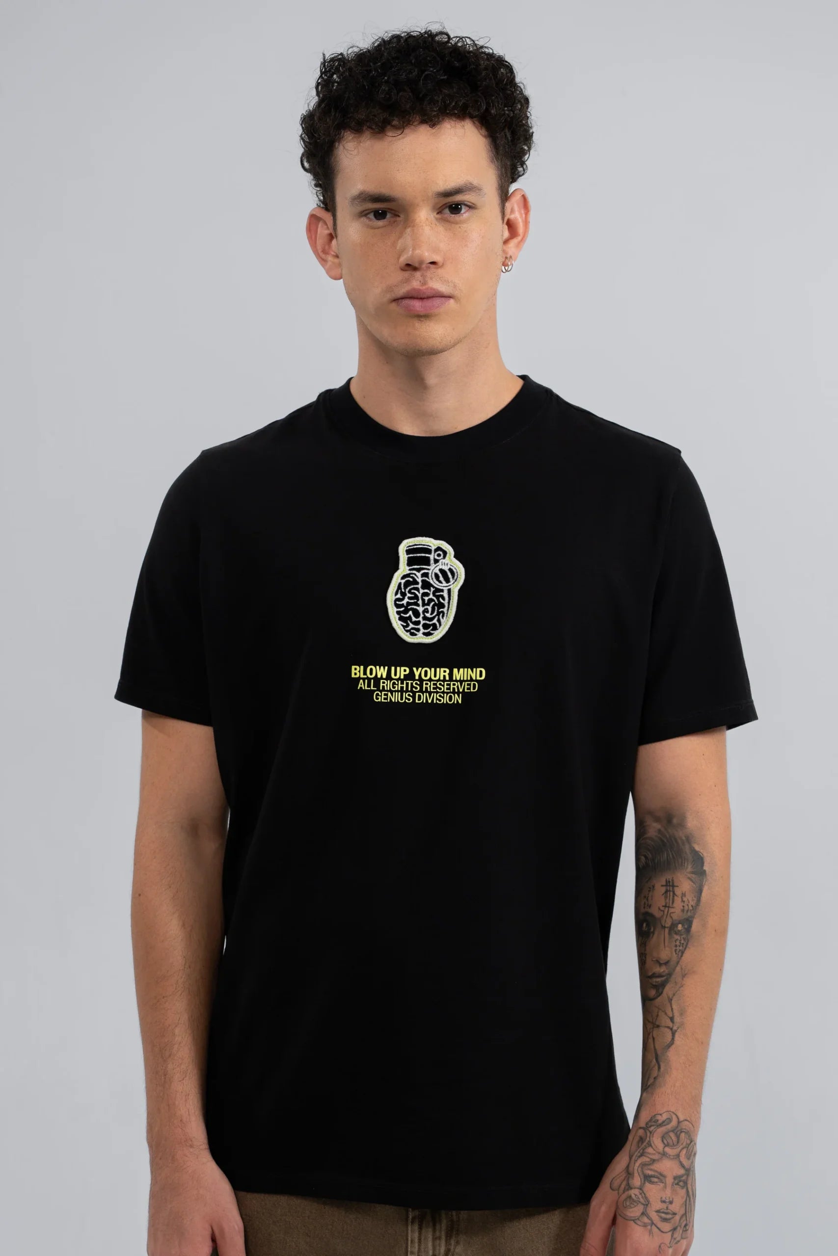 T-Shirt Blow up Slim Fit Black