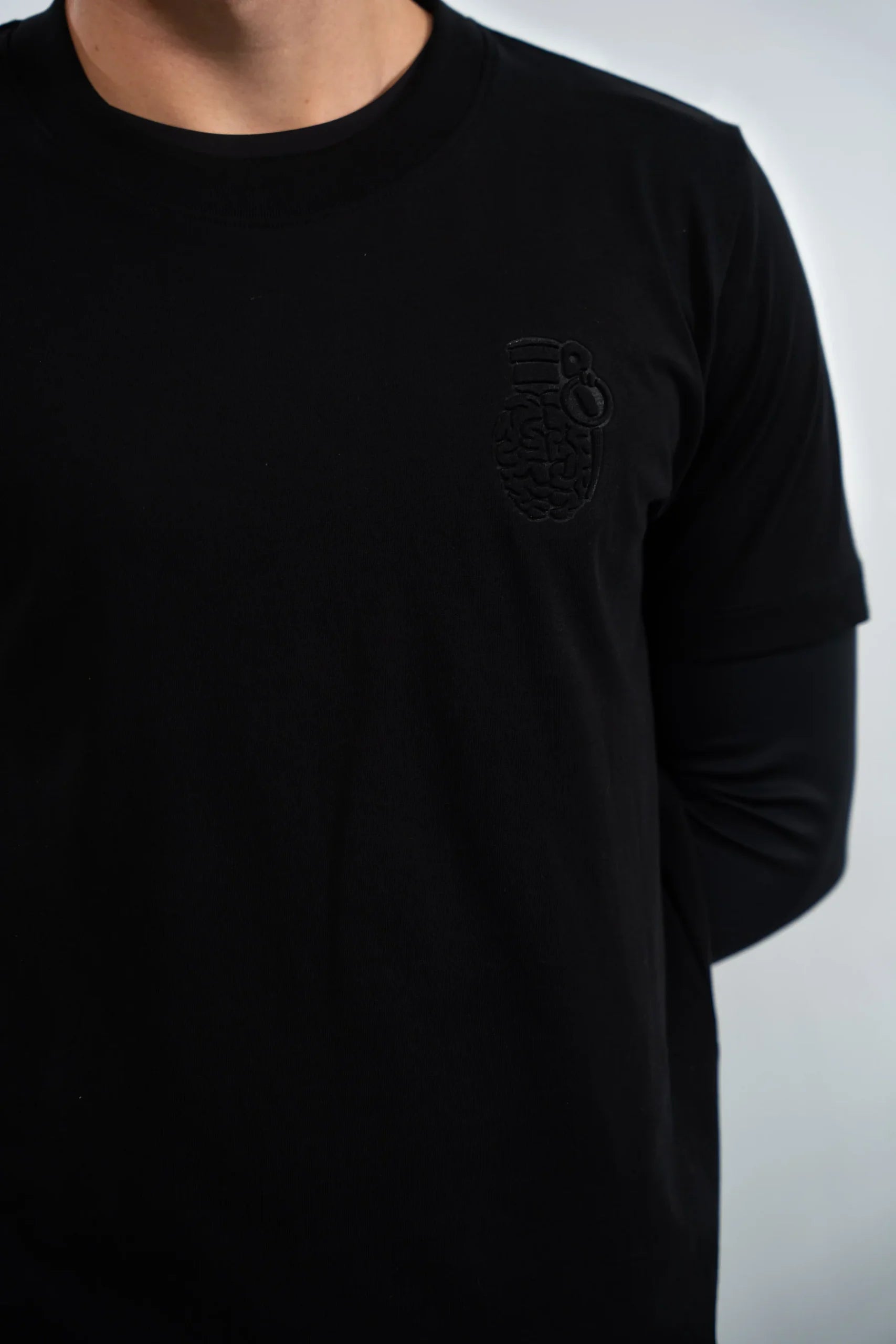 T-Shirt Blow Up Slim Fit Black