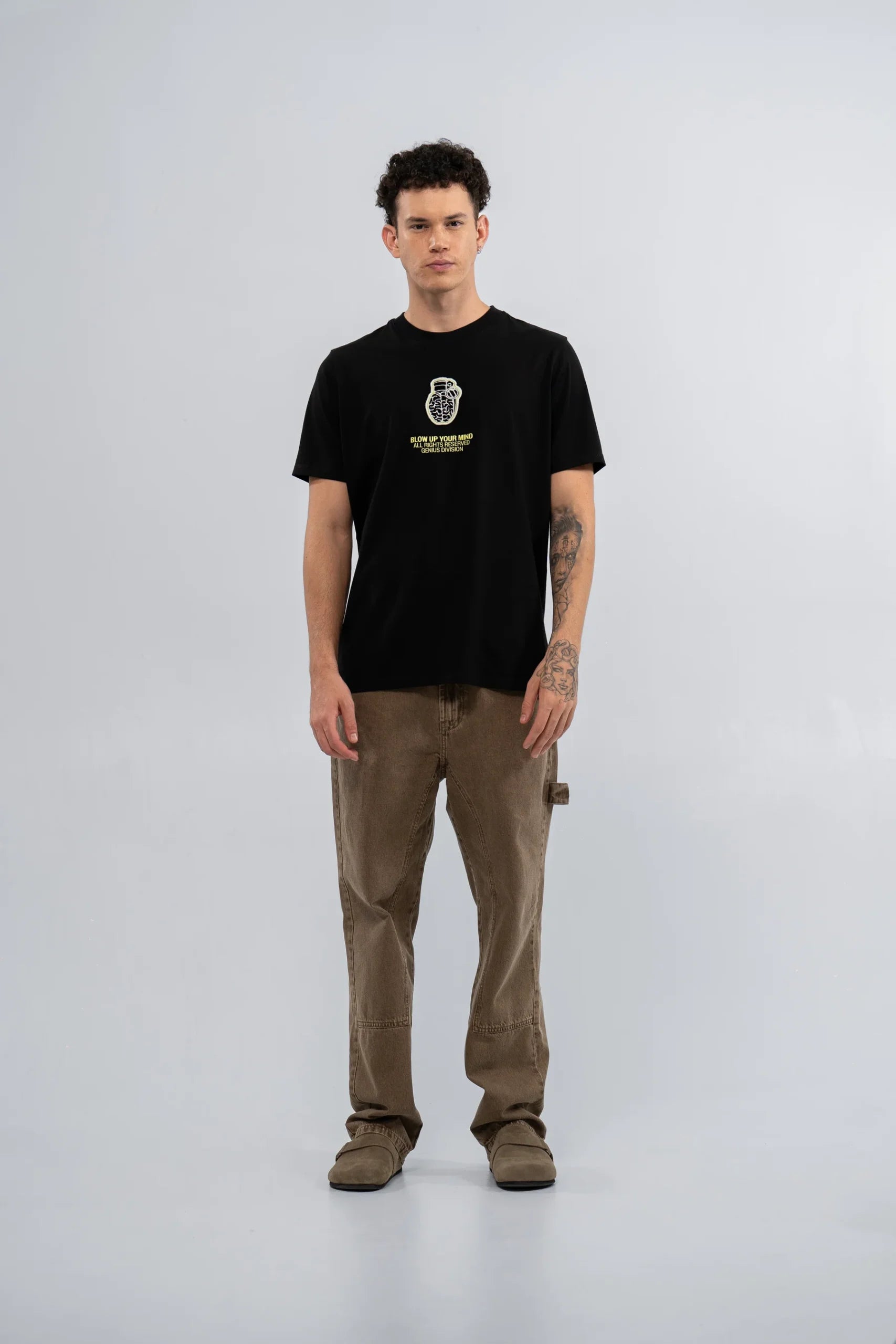 T-Shirt Blow up Slim Fit Black